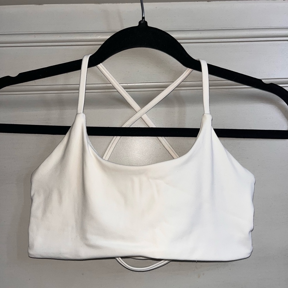 Never worn white sports bras